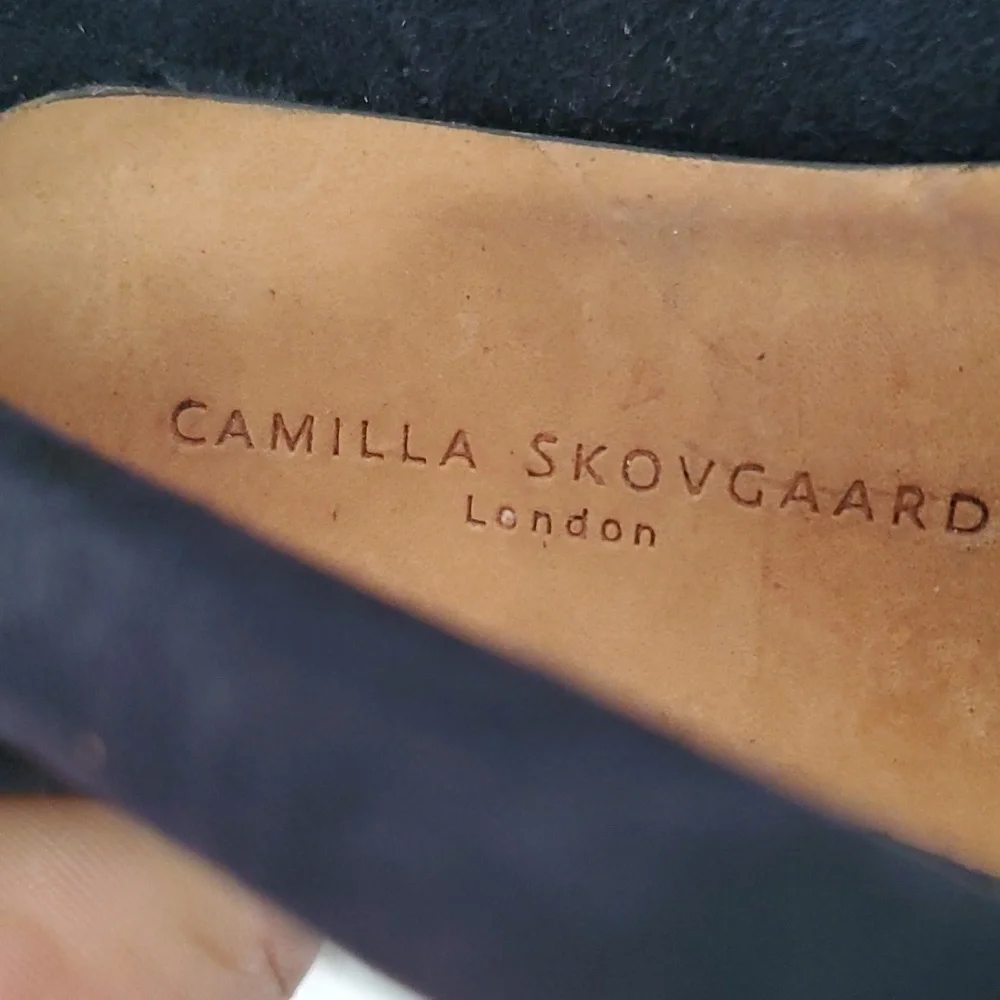 Camilla skovgaard blue platform heel Stiletto  open toe shoe size 36.5 - Picture 11 of 16
